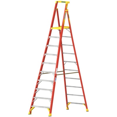 Werner GRP Fibreglass Podium Platform Stepladder